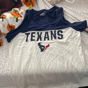 Ladies sleeveless Houston Texans shirt